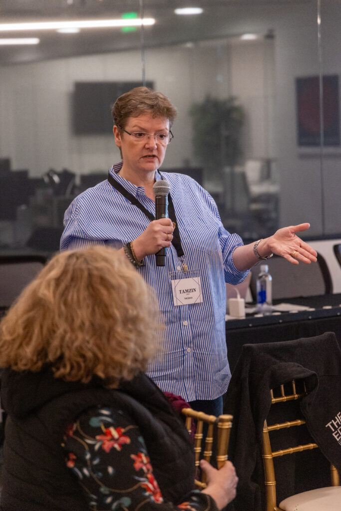 Tamzin delivering a neurodiversity workshop